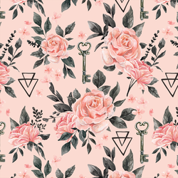 October Roses in Powder Pink