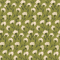 Painted Flower Bunch in Green