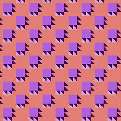 Bear Paw in Coral/Lilac