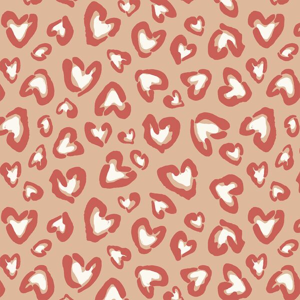 Large Wild Hearted in Cream Latte and Spicy