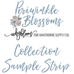 Periwinkle Blossoms Sample Strip