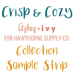 Crisp and Cozy Sample Strip