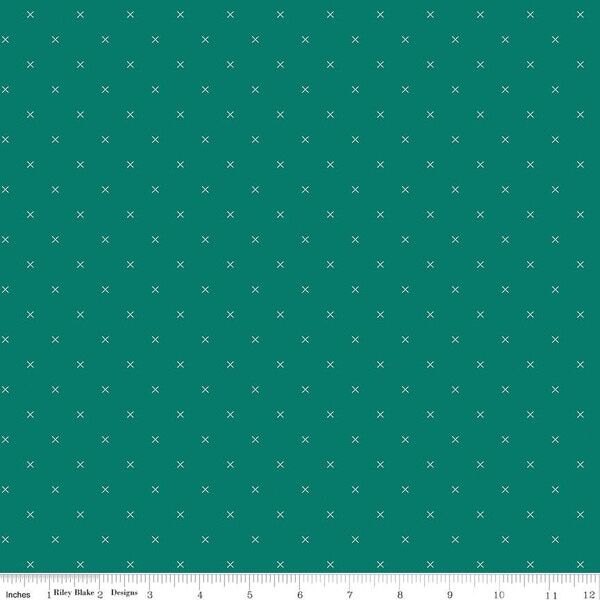 Bee Cross Stitch in Jade