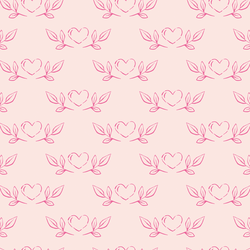 Heart Sketches in Light Pink
