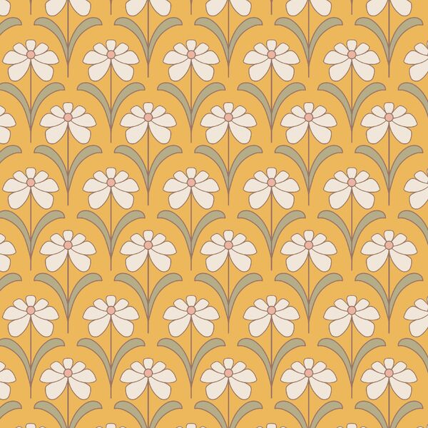 Retro Daisies in Sunshine