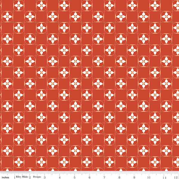 Quilt Squares in Orange