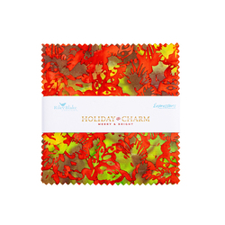 Expressions Batiks 5" Square Pack in Holiday Charm Merry and Bright A