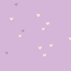 Heart Confetti in Lilac