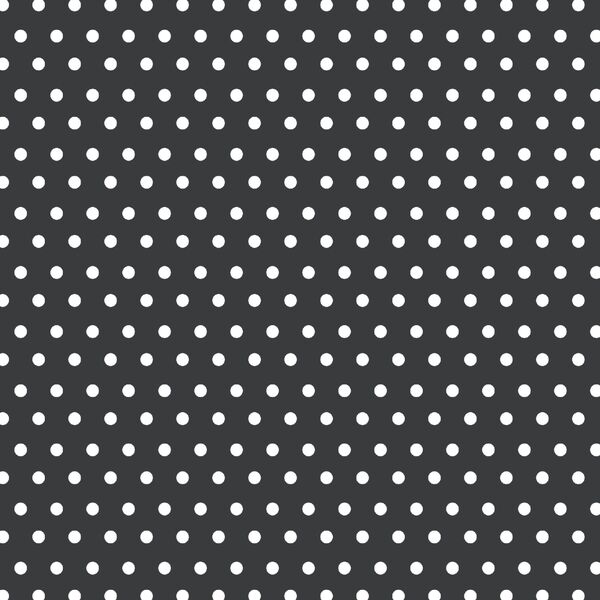 Winter Dot in White on Dark Grey