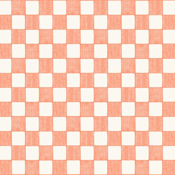 Textured Check in Sweet Orange
