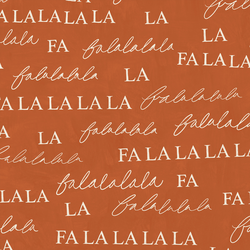 Falalala in Brushed Rust Red