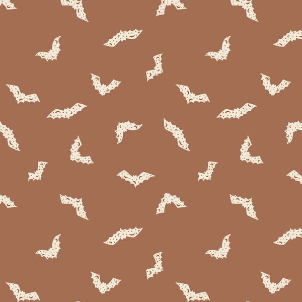 Halloween Bats in Cocoa Brown