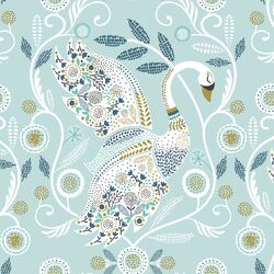 Arabesque in Glacier Blue