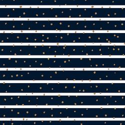 Speckled Stripe in Deep Blue