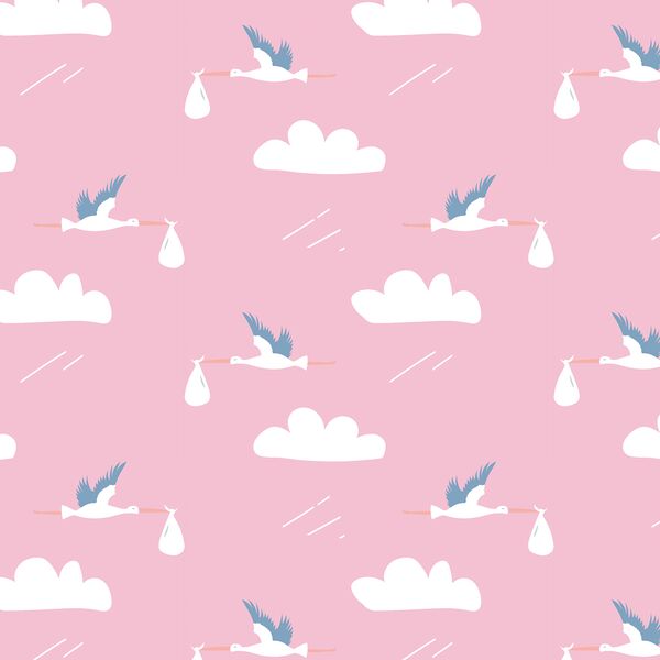 Storks in Pink