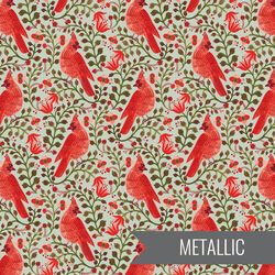 Cardinals in Mint Metallic