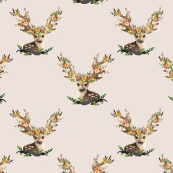 Large Meadow Deer in Light Tan