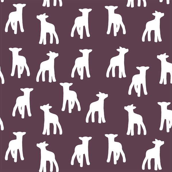 Lamb Silhouette in Raisin