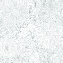 Paperie in Dusk Blue on White