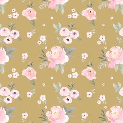 Small Sweet Blush Roses in Golden Canyon