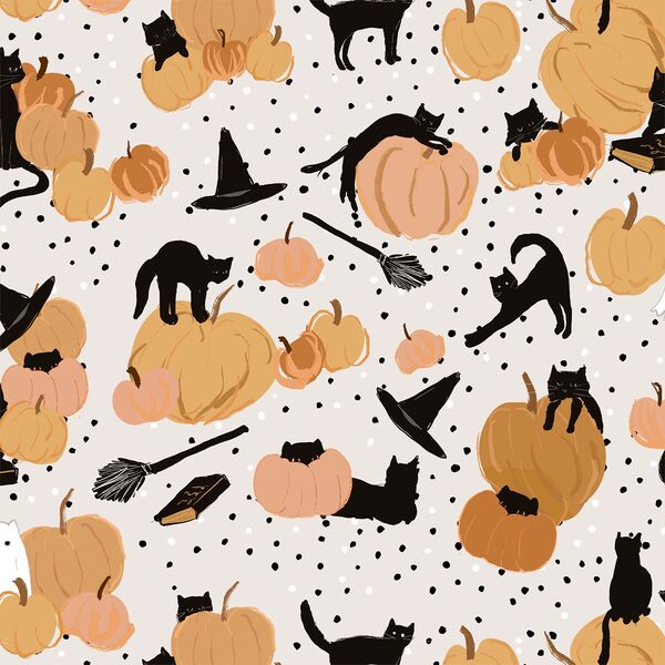Cats and Pumpkins in Vintage