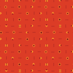 Little Sun Squiggle in Red