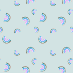 Rainbow Falling in Sky