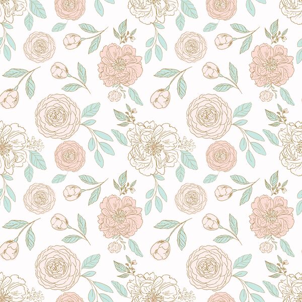 Small Princess Peonies in Royal