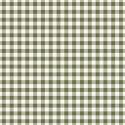 Gingham in Leafy Green