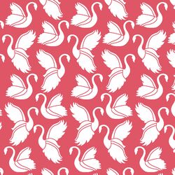 Swan Silhouette in Passion