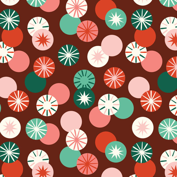 Peppermint Whirl in Burgundy