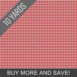1/8" Gingham in Red - 10 Yard Bolt