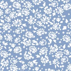 Daisies in Cornflower