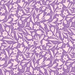 Falloween Floral in Vivid Violet