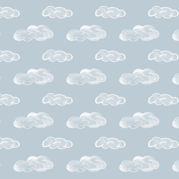 Clouds in Airy Blue