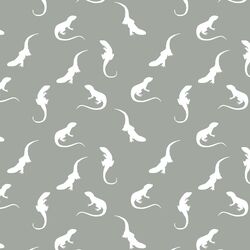 Iguana Silhouette in Sage