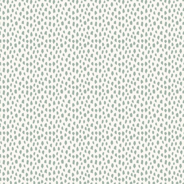 Painted Dot in Lichen Green on Alabaster