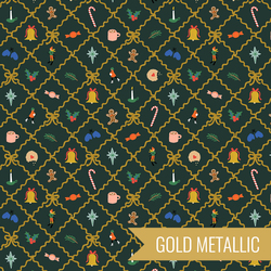 Holiday Charm in Evergreen Metallic