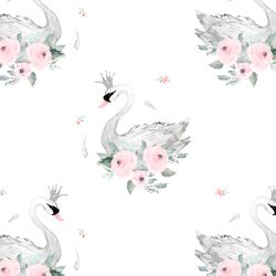 Blush Swans in Elegant