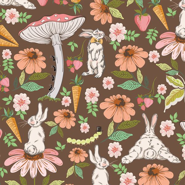 Bunny Garden in Walnut