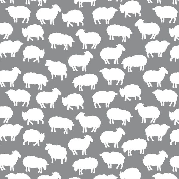 Sheep Silhouette in Smoke