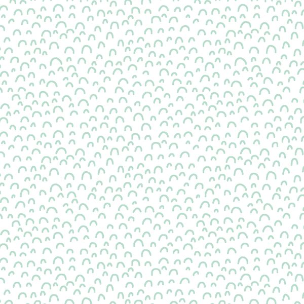 Doodle in Mint on White