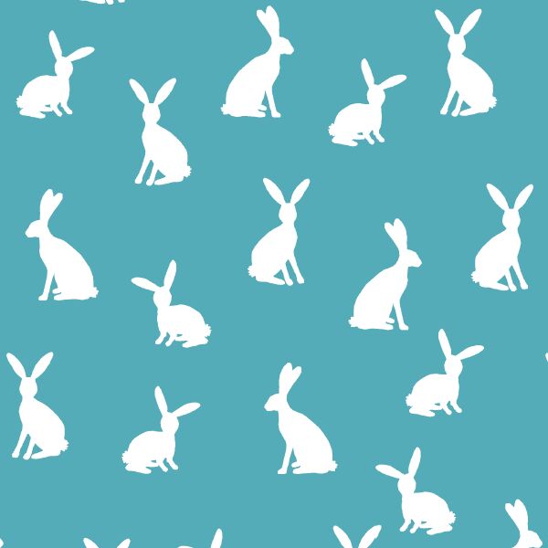 Cottontail Silhouette in Lagoon
