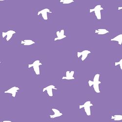 Flock Silhouette in Amethyst