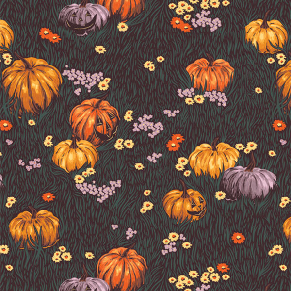 Moonlight Pumpkins in Midnight