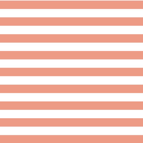 Horizontal Candy Stripe in Grapefruit