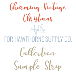 Charming Vintage Christmas Sample Strip