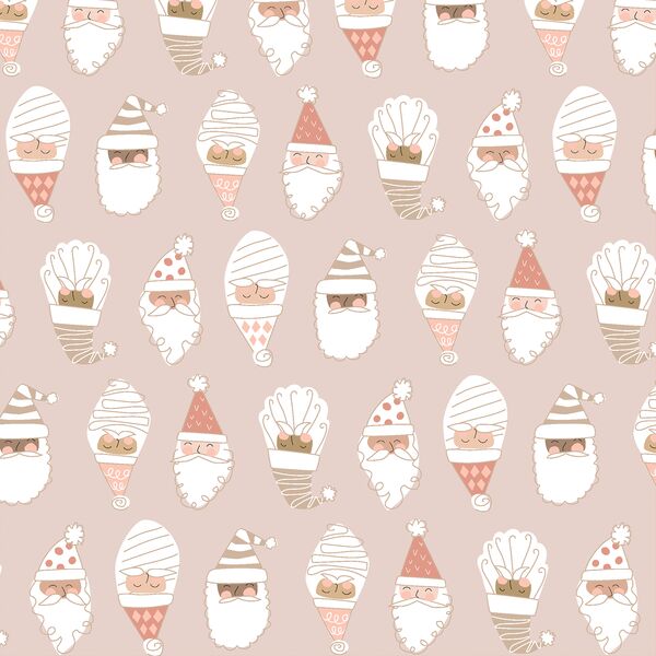 Happy Santas in Cookie Dough