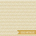 Rickrack in Cream and Gold Metallic