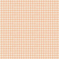 Houndstooth in Peach Cream and Cream